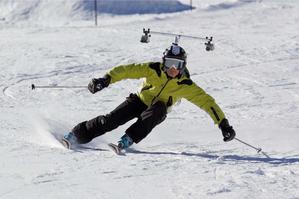 頭頂360度拍攝器-滑雪示範